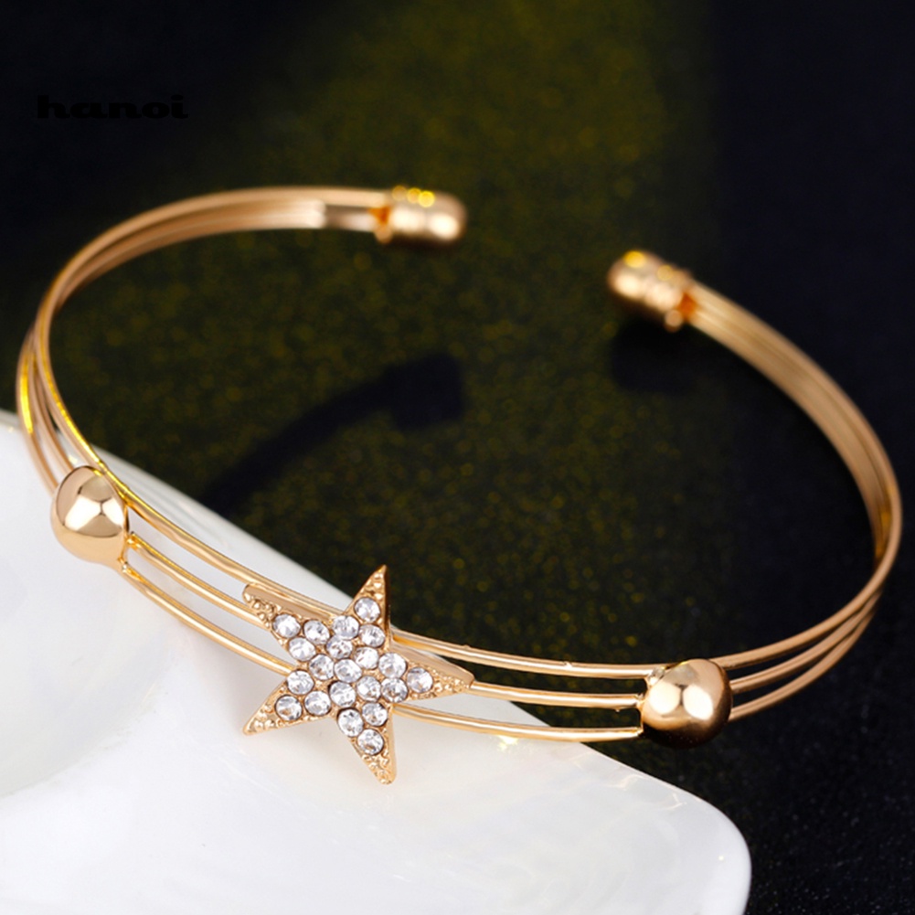 Bộ Trang Sức Hình Ngôi Sao Đính Đá Nhân Tạo Thời Trang