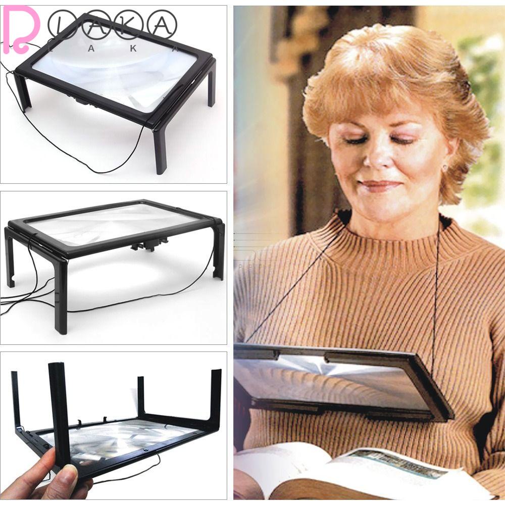 Kính Lúp Để Bàn Chuyên Nghiệp LAKAMIER Có 4 Đèn LED 3X