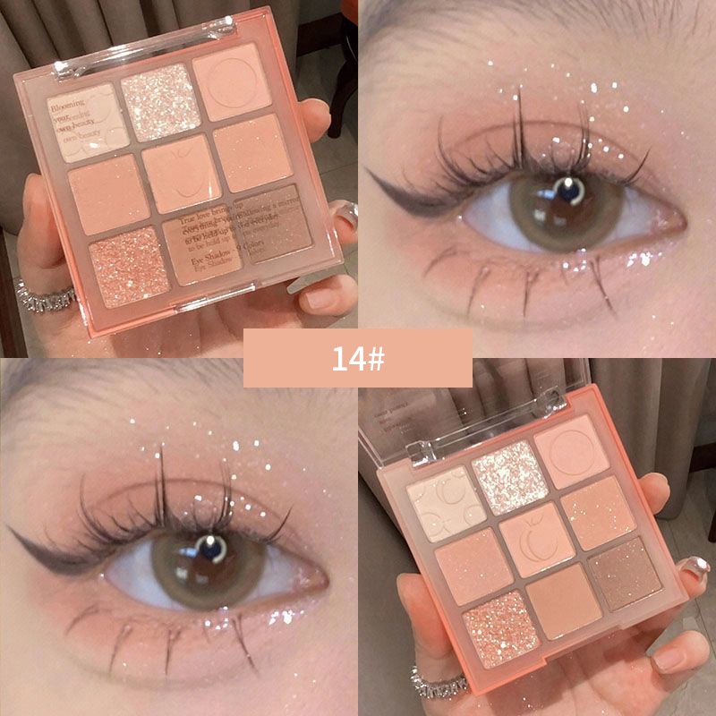 Bảng Phấn Mắt Màu Lì Lấp Lánh Lâu Trôi Dành Cho Trang Điểm