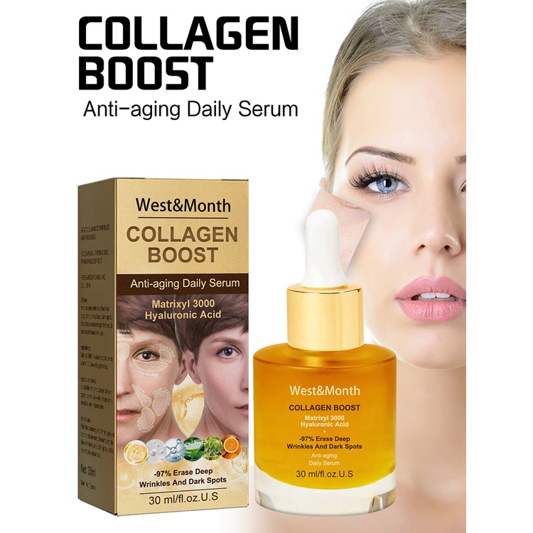 Tinh Chất Collagen 30ml Chống Lão Hóa Làm Săn Chắc Da Thích Hợp Cho Mọi Loại Da