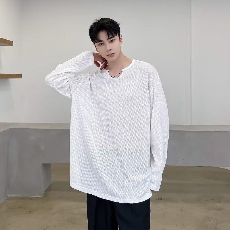 Áo Thun Tay Dài Mỏng Phong Cách Mới Mùa Hè 2023 Cho Nam