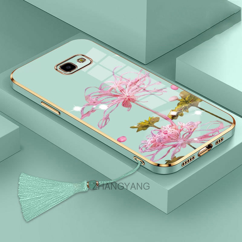 ốp lưng Samsung J7 Prime J5 Prime J4 Prime J4 Plus Ốp Điện Thoại Silicon TPU Mềm Mạ Điện Họa Tiết Ho