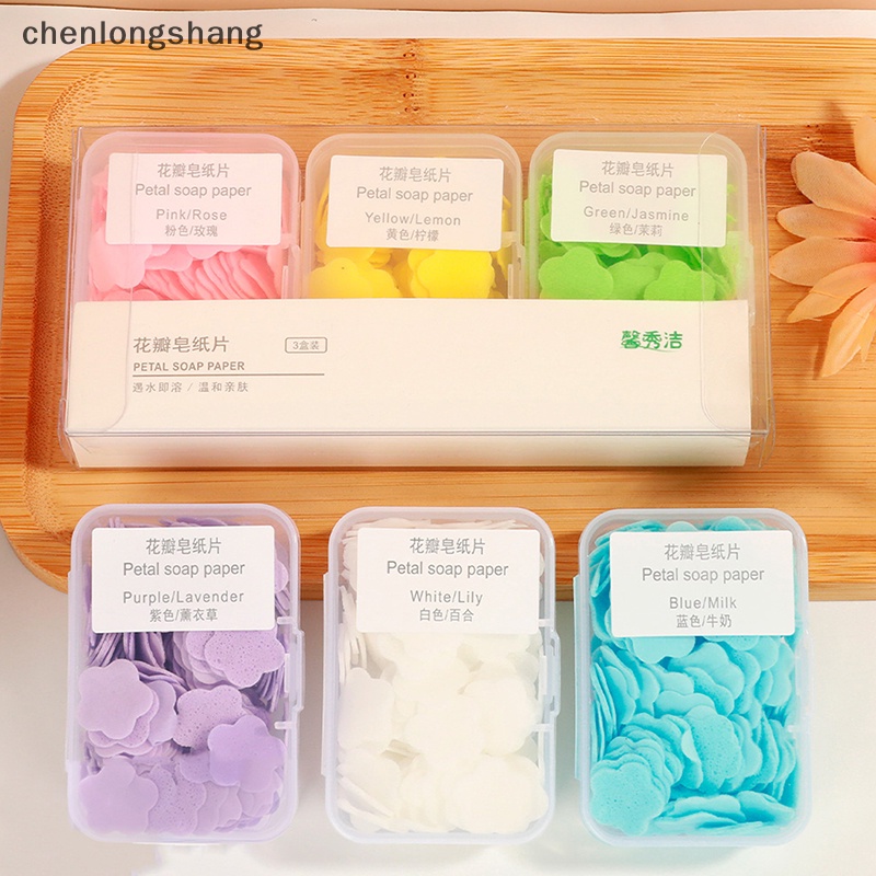 1 Hộp Giấy Xà Phòng Rửa Tay chenlongshang Làm Sạch Da Tay Có Mùi Thơm