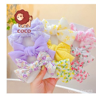 Bờm cài tóc cho bé 3 kẹp tóc nơ dễ thương cho bé gái
