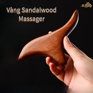 Dụng cụ mát xa chân hình tam giác bằng gỗ trơn tiện dụng