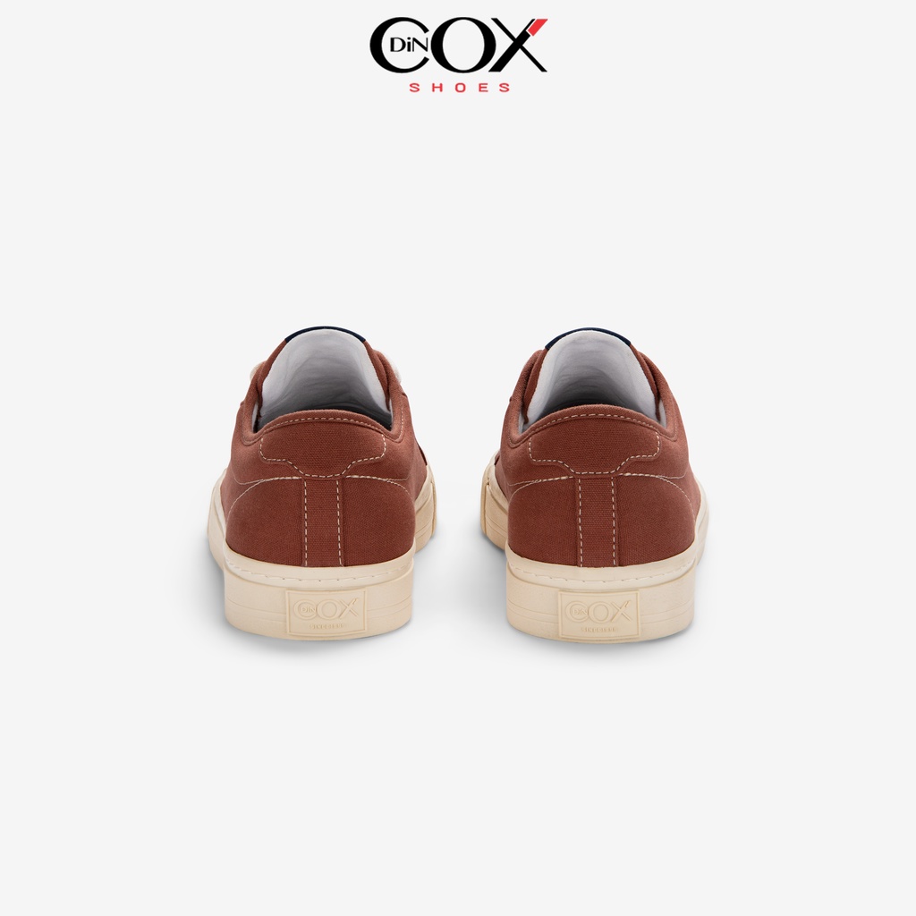 Giày Sneaker Vải Canvas Nam Nữ E12 Red Brick Dincox