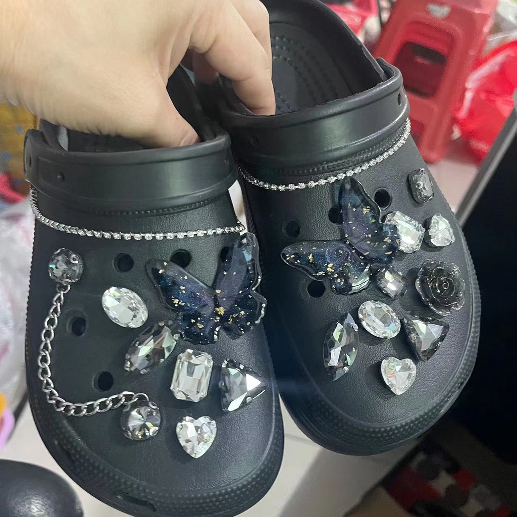 Blue butterfly -crocs jibbitzs crocs jibbitz candy korean jibbitz jibbitz crocs