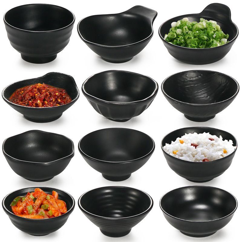 Bộ đồ ăn bằng Melamine bát cơm bát nhỏ bằng nhựa dày thương mại Nhà Hàng Nhật Bản bát súp/bát mì Mel