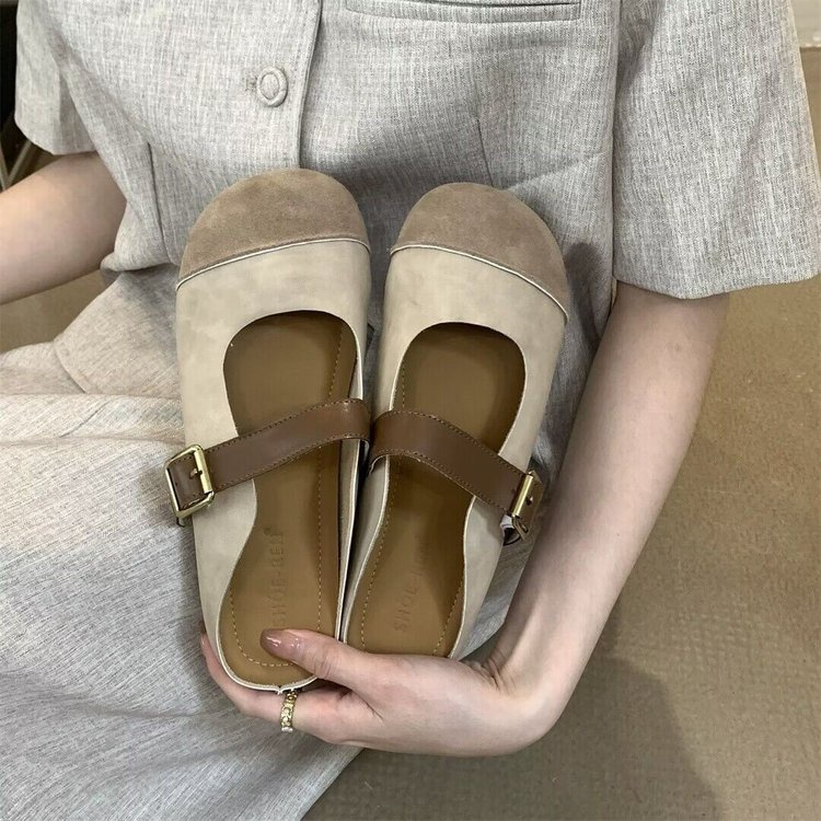 Giày Búp Bê Mũi Tròn Thời Trang Dành Cho Nữ / Size 35-40