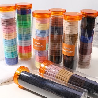 Hộp 24 dây buộc tóc KIDSBOWS co giãn nhiều màu sắc cho nữ