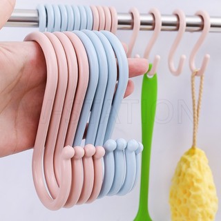 Móc treo đồ hình chữ s bằng nhựa đa năng tiện dụng cho phòng tắm / nhà bếp