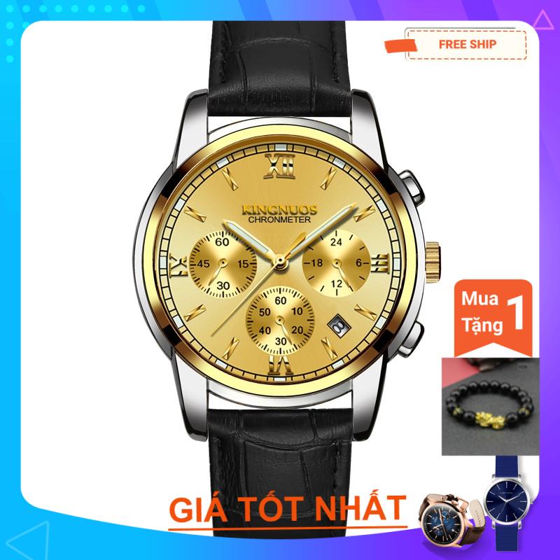 Đồng Hồ Nam KINGNOUS K-1753 Dây Thép Chống Gỉ Cao Cấp,chống vô nước,Chống Xước,Có Dạ Quang,Bảo Hành12 thag