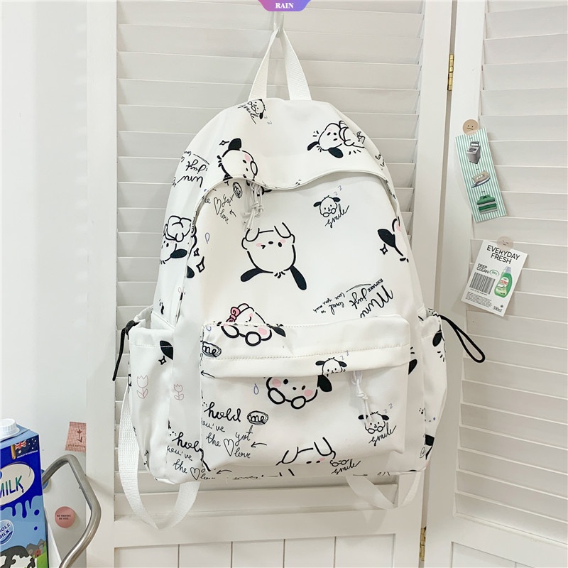 Ba Lô Vải Oxford Sức Chứa Lớn In Hình Sanrio Pochacco Hoạt Hình Mẫu Mới 2023 Cho Nữ Sinh Trung Học