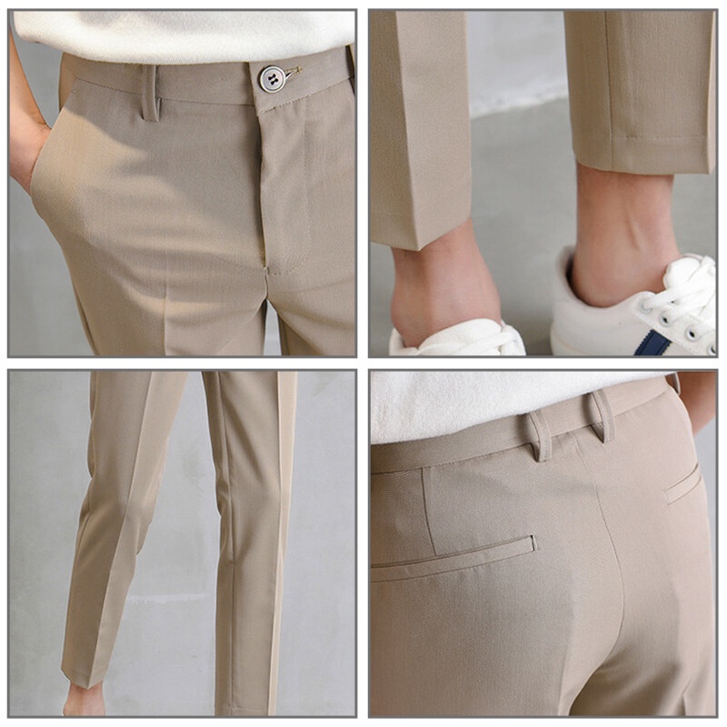 Quần Lửng Ôm Dáng Màu Sắc Đơn Giản Thời Trang Cho Nam