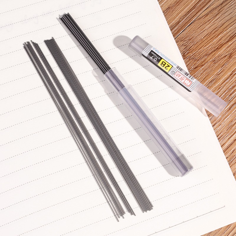 Bút Chì Bấm Thay Thế Ngòi 0.5 0.7mm 2B Tự Động Chống Vỡ