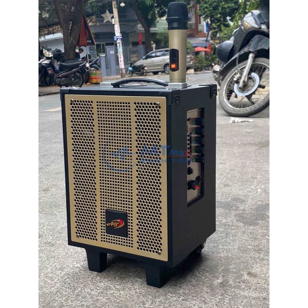 Loa Karaoke Di Động AT T8, Bass 20, Tặng 1 Micro Không Dây
