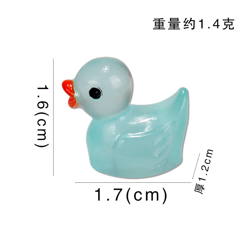 Mô Hình Charm Phát Sáng Gà Con Đội Vương Miện Trang Trí Phong Cảnh Xinh Xắn Dễ Thương.