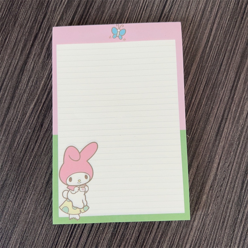 Bộ 50 Giấy Ghi Chú Họa Tiết Sanrio Kuromi Dễ Thương