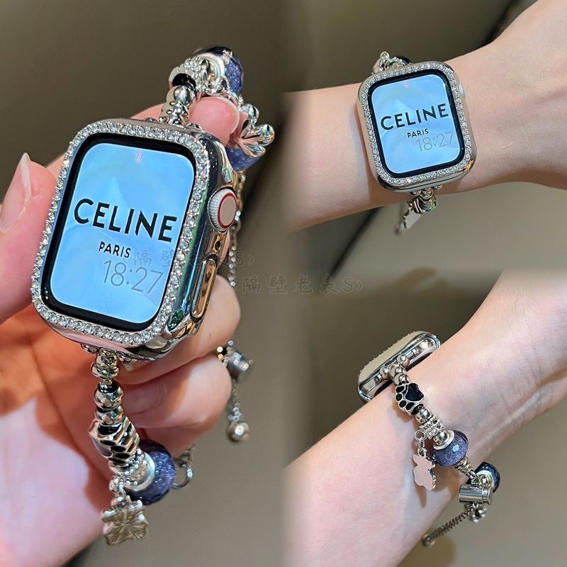 PANDORA Dây Đeo Đồng Hồ Bằng Kim Loại Dành Cho apple watch 40mm 41mm 45mm 44mm 49mm iwatch Series ultra 7 8 6 5 4 SE 3