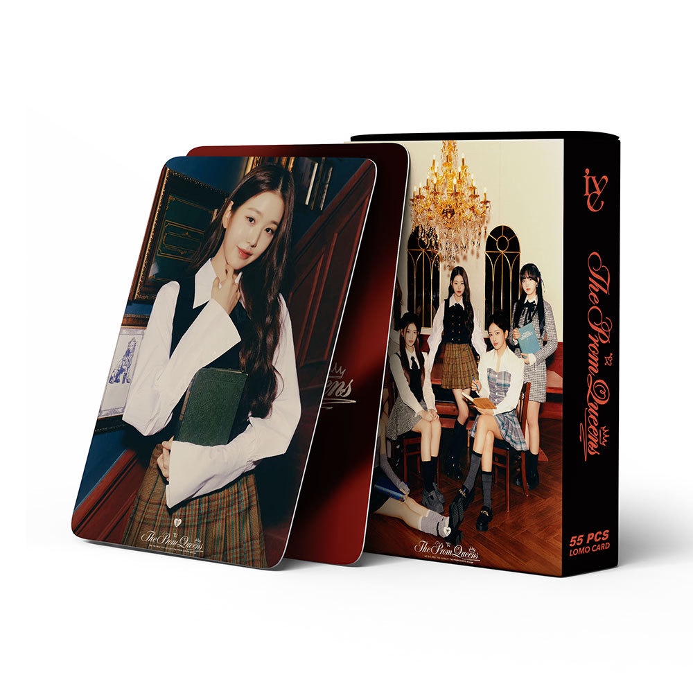 55pcs/box IVE 2023 Fan Concert Photocards YUJIN REI LIZ LEESEO WONYOUNG GAEUL Lomo Cards THE PROM QUEENS Kpop Postcards New Arrivals