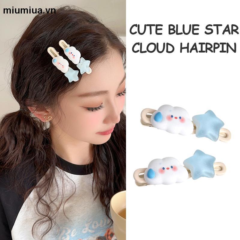 Miumiua🔮Kẹp Tóc Hình Ngôi Sao Đám Mây Trái Tim Hoạt Hình Liu Haihai Phong Cách Hàn Quốc Cho Nữ