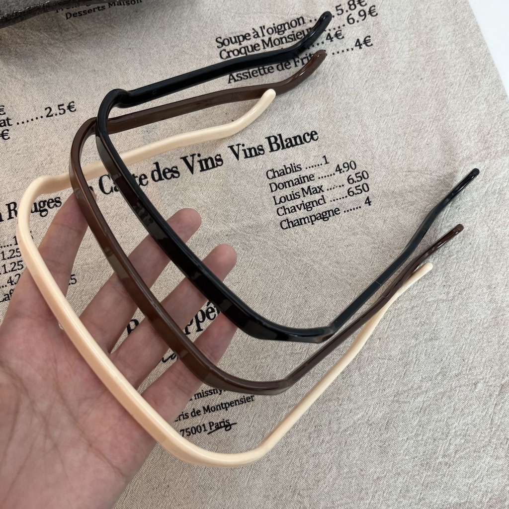 Băng Đô Cài Tóc Hình Vuông Phong Cách Mới 2023 Dễ Phối Đồ