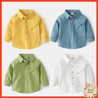 Áo Sơ Mi Ngắn Tay Cổ Bẻ Cài Nút Họa Tiết Caro Cổ Điển Cho Bé Trai 2-8 Tuổi
