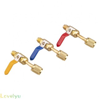 ⭐24h shiping ⭐straight ball valves 1/4 inch 68 mm adapter charging hose for conditioner
