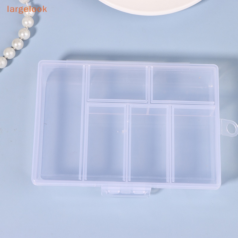 1 Hộp Nhựa 6 Ngăn Đựng Trang Sức Tiện Lợi