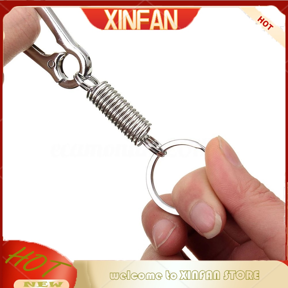 Xinfan Vòng Đệm Lò Xo Bằng Thép Không Gỉ Màu Bạc Bảo Vệ An Toàn Cho Thắt Lưng Xe Hơi