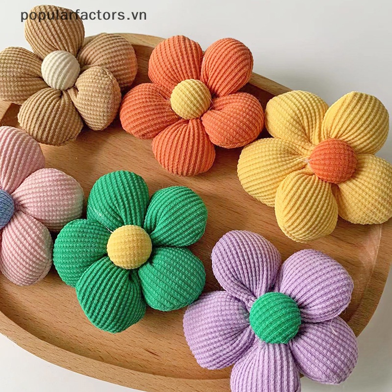 Miếng Đệm Hoa Handmade Dễ Thương Dùng Để Trang Trí Kẹp Tóc / Kẹp Tóc DIY