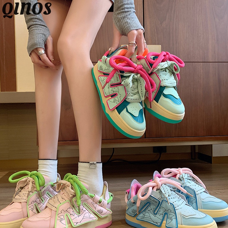 Giày Bánh Mì Trượt Ván Phong Cách hip hop Đường Phố Mới