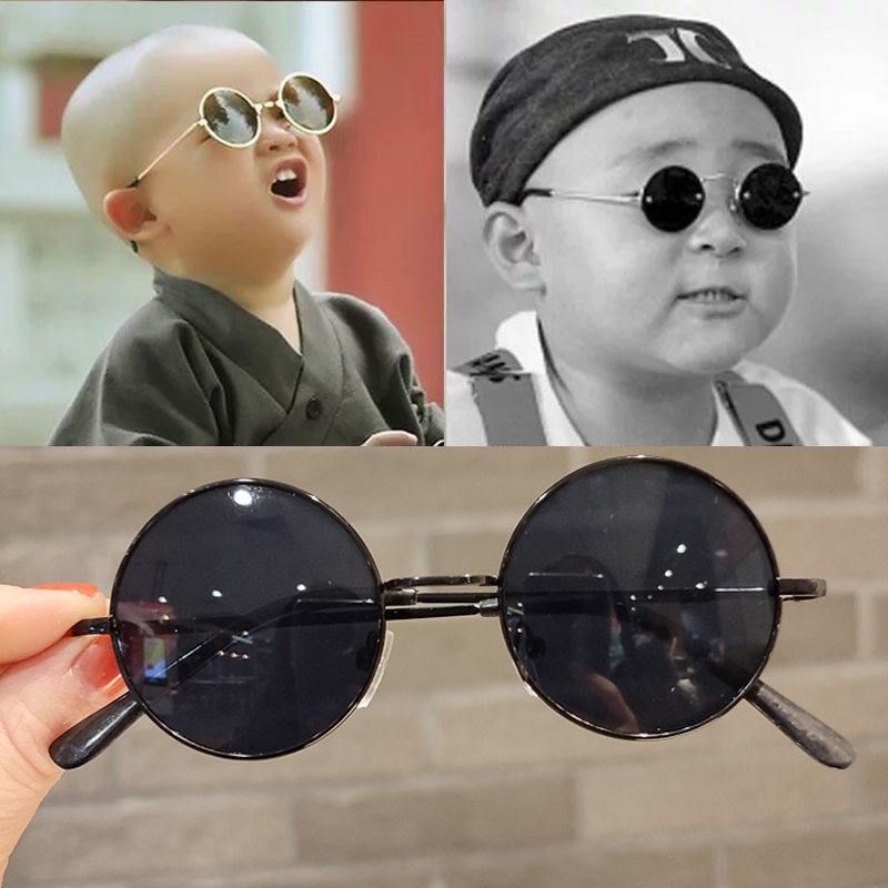 Kính Mát Tròng Gương Chống Tia UV400 Thời Trang Cho Bé