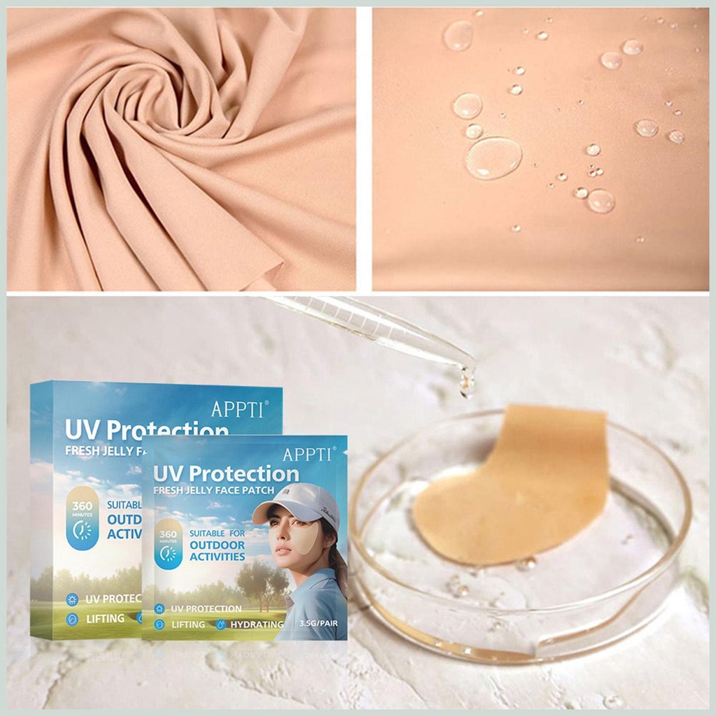 Golf eye mask sunscreen golf sticker thể thao ngoài trời anti-uv jelly hydrogel mask eye sticker kiodvn