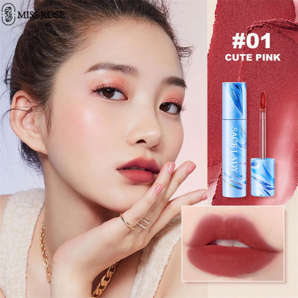 Son môi MISS ROSE Sace Lady lì lâu trôi vỏ cam vuông màu cực đẹp/ nội địa Trung