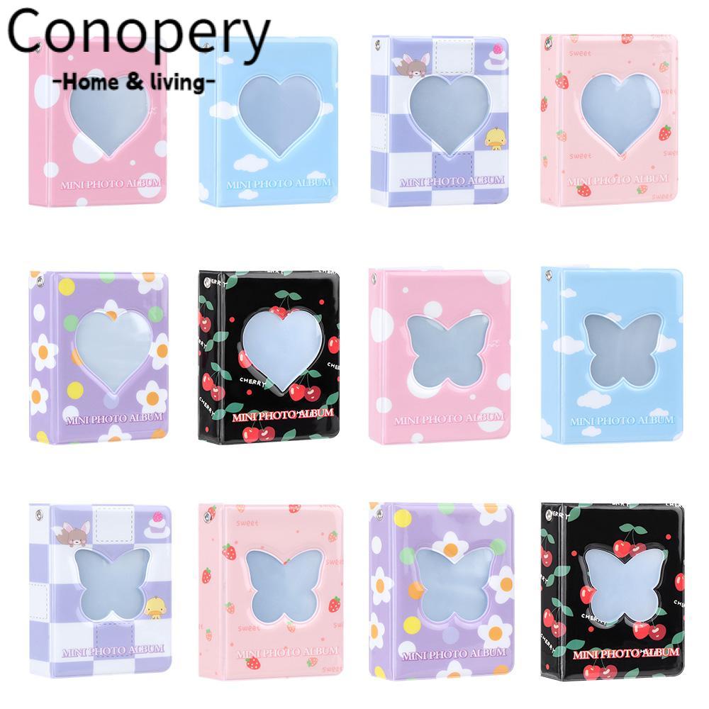 Album ảnh CONOPERY rỗng hình trái tim dùng đựng danh thiếp/ thẻ ảnh/ hóa đơn