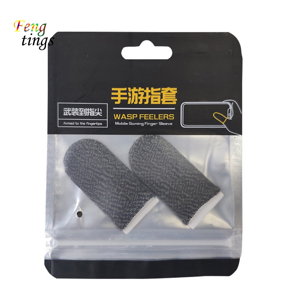 1 cặp cũi ngón tay bằng sợi nylon cho màn hình giải trí màn hình cảm ứng tay áo chơi game