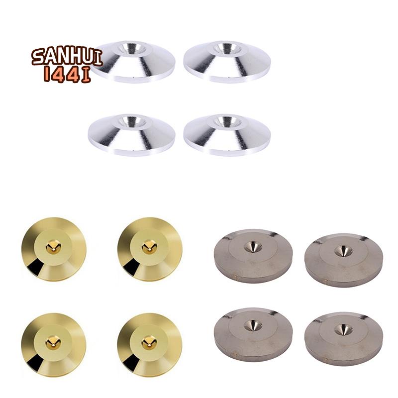 Set 4 Đệm Đồng Nguyên Chất Lót Loa Đứng Cách Ly Chân Đế Hình Nón