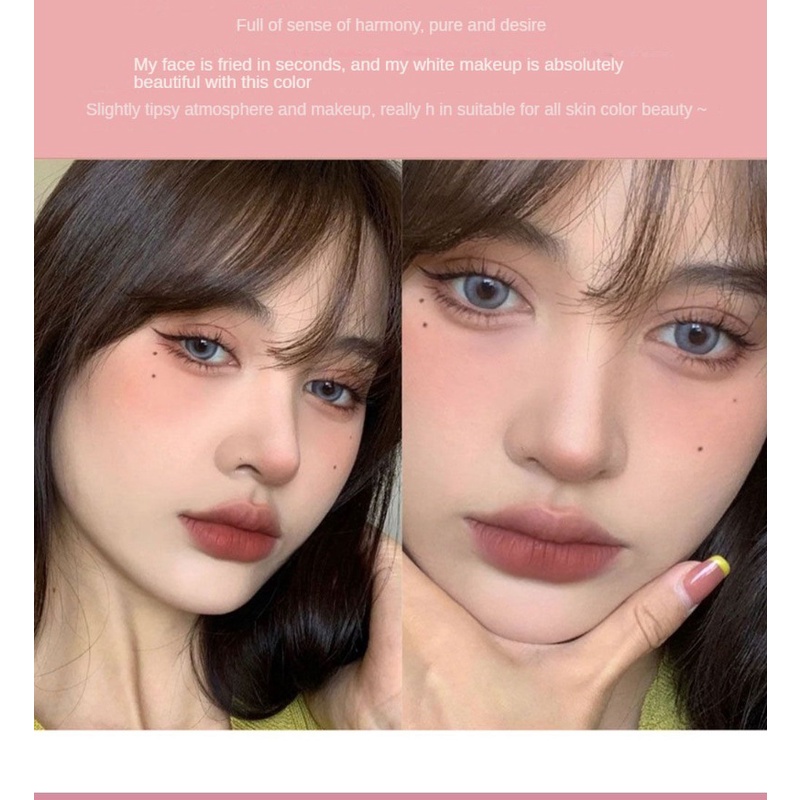 Natural cheek tone blush palette face blush waterproof 1 cheek rouge makeup brightening facial blush pink