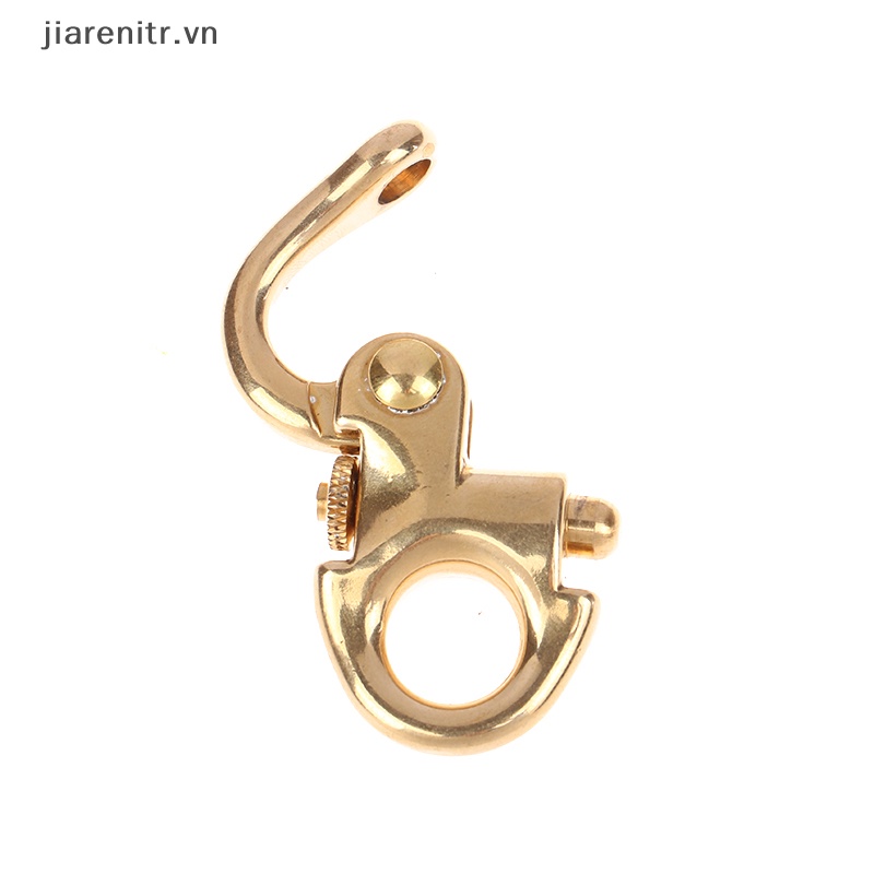 Ji solid brass buckle clasp buckle keychain ring hook screw pin joint connecter bag strap leather craft accessories parts vn