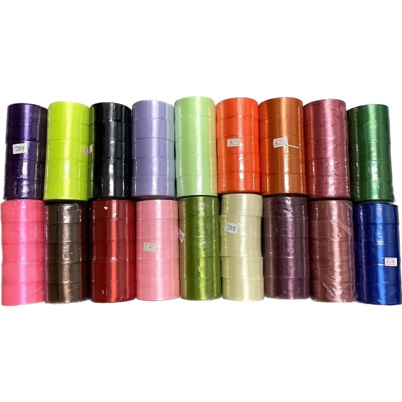Cuộn 22met - Ruy băng lụa bản 4cm nhiều màu