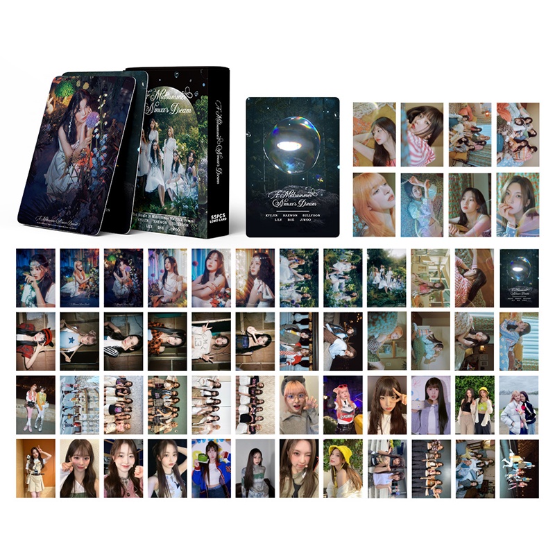 NMIXX Card Set 55 Tấm Thẻ Ảnh A Midsummer NMIXX's Dream Kpop Lomo Card Hình Nhóm Nhạc