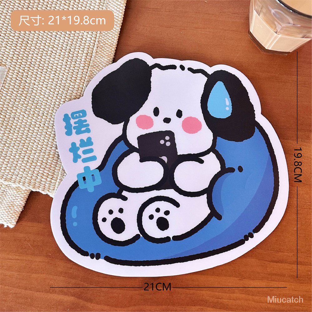 Miếng Lót Chuột Máy Tính Chống Trượt Hình Chú Chó Hoạt Hình Dễ Thương