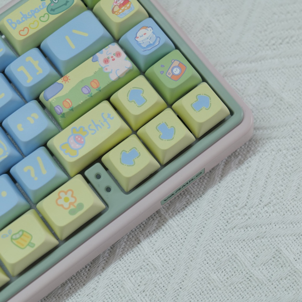 Picnic keycaps xda hồ sơ phim hoạt hình pbt thuốc nhuộm bàn phím cơ phụ keycap