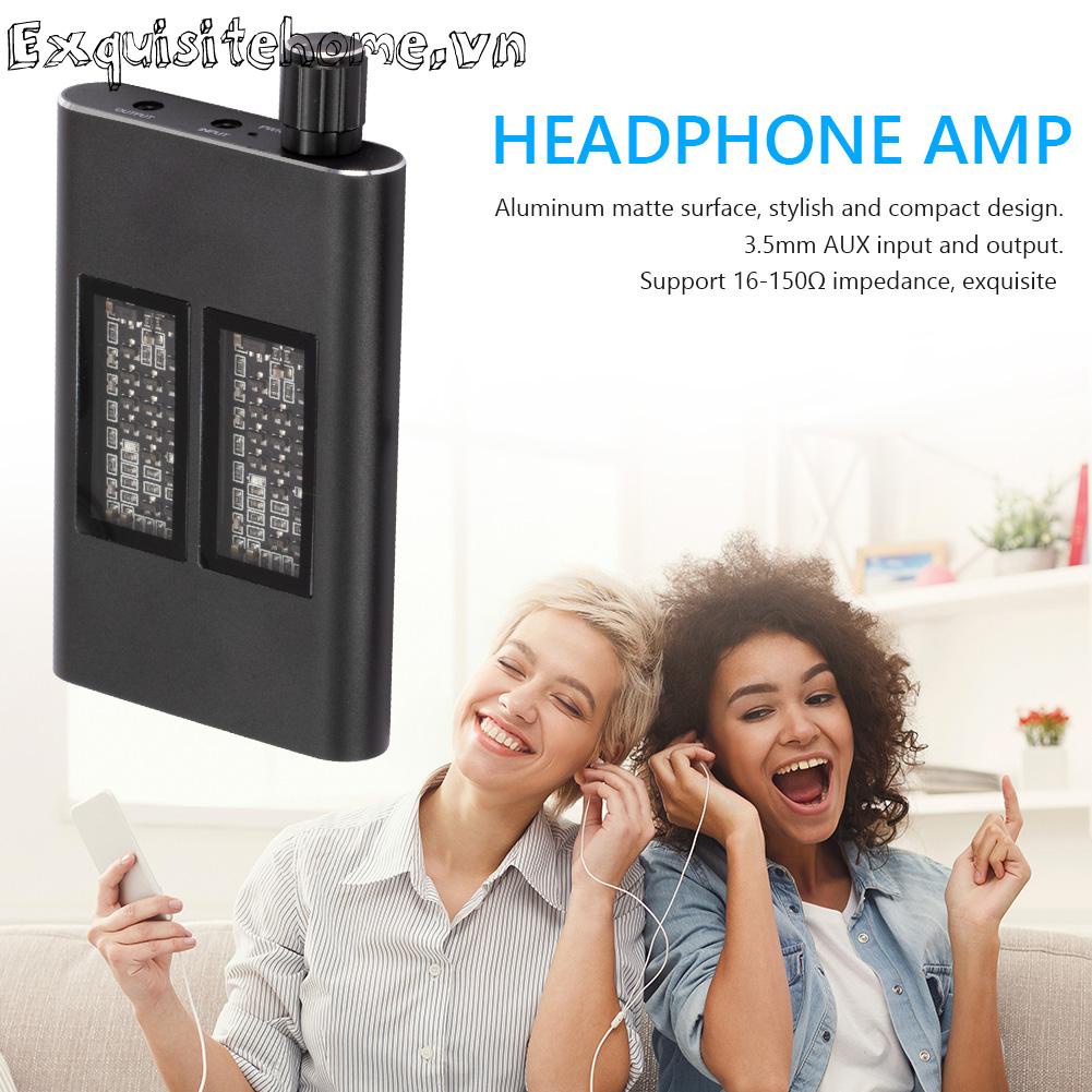 Bộ khuếch đại tai nghe hifi headphone 3.5mm jack aux audio amp cho điện thoại di động
