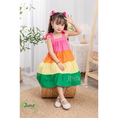 Váy 2 dây Cầu Vồng ZUNKids