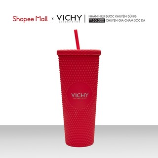 Ly đựng nước Vichy gai đỏ