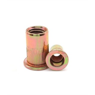 Tán rút, đai ốc rút M8 M10 ecu rivet rút thép mạ kẽm màu vàng