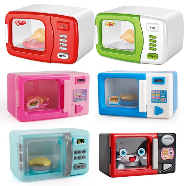 Lin play house đồ chơi lò vi sóng đèn điện trẻ em mô phỏng thiết bị gia dụng