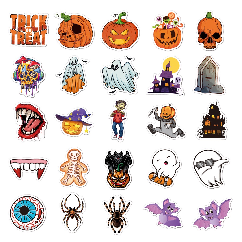 Không thấm nước halloween demon sticker trang trí sổ tay dán halloween